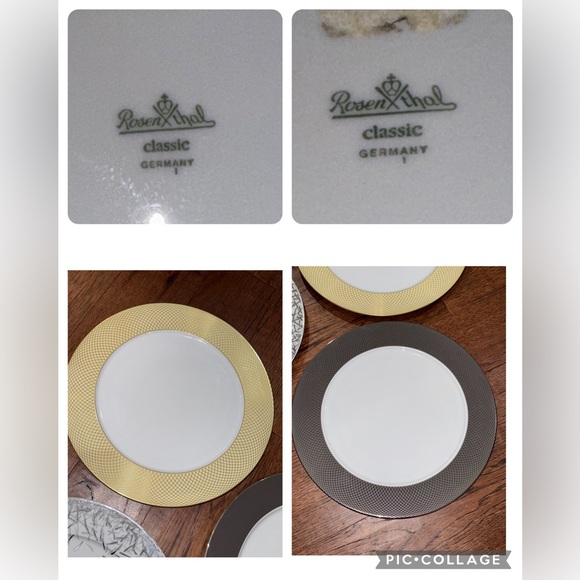 Rosenthal Germany set of 3 Charger Service Plates - Picture 7 of 8